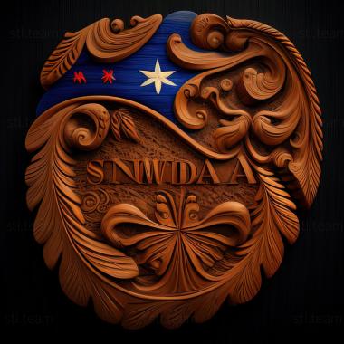 3D model Samoa  Independent State of Samoa (STL)